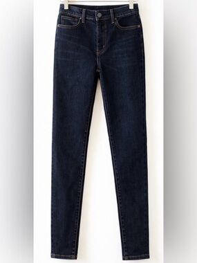 Aritzia Denim Forum Lola High Rise Jeans 31 Dark Indigo Stretch 30L Classic Fit